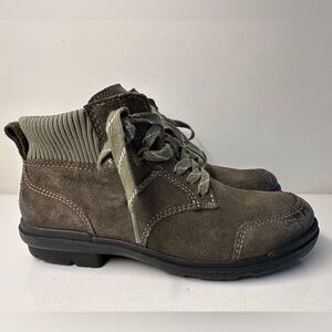 UGG Hapsburg Ankle Lace up Zip Boot in Slate Green Size 6.5US NWOB